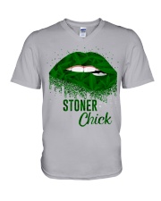 Stoner Chick V-Neck T-Shirt tile