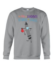 Students Crayon Mask Black Crewneck Sweatshirt tile