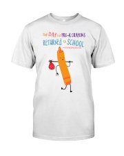Pre-K Crayon Orange Classic T-Shirt front