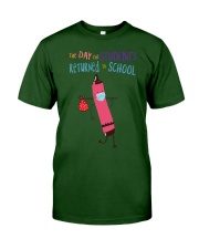 Students Crayon Mask Red Classic T-Shirt tile