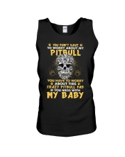 Dachshund and Skull Unisex Tank tile