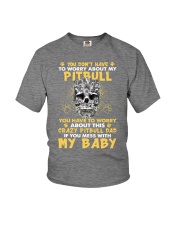 Dachshund and Skull Youth T-Shirt tile