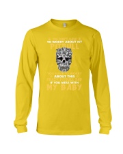 Dachshund and Skull Long Sleeve Tee tile