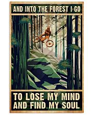 Cycling And into the forest I go 11x17 Poster front