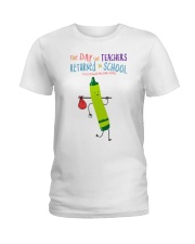 Nhq97 Teacher Pea Green Ladies T-Shirt tile