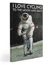 I love Cycling to the moon and back Gallery Wrapped Canvas Prints tile