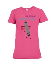 Science Teacher Crayon Black Premium Fit Ladies Tee tile