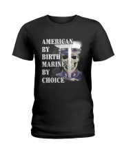 Mr American by birth Mr by choice Ladies T-Shirt tile