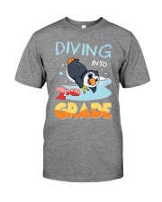 Back to school Diving into 2nd Grade Premium Fit Mens Tee tile