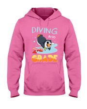 Back to school Diving into 2nd Grade Hooded Sweatshirt tile
