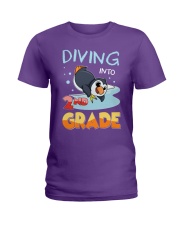 Back to school Diving into 2nd Grade Ladies T-Shirt tile