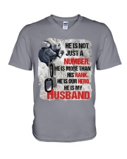 Veteran Wife V-Neck T-Shirt tile