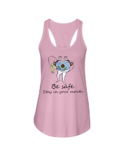 Be safe stay in your mouth Ladies Flowy Tank tile