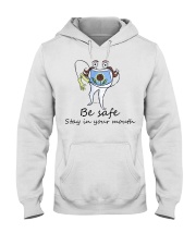 Be safe stay in your mouth Hooded Sweatshirt tile