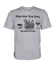 Baking Plan for today V-Neck T-Shirt tile