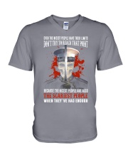 Mr The scariest people V-Neck T-Shirt tile