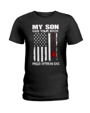 Veteran Dad- Son Ladies T-Shirt tile