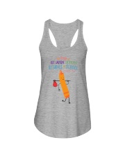 1st Grade Crayon Orange Ladies Flowy Tank tile