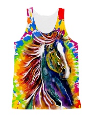 Horse Colorful All-Over Unisex Tank tile