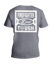 Firefighter Dad Tough V-Neck T-Shirt tile
