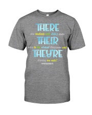 Teacher There Their They're Premium Fit Mens Tee tile