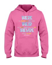 Teacher There Their They're Hooded Sweatshirt tile