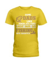 Fishing Dad and Daughter Ladies T-Shirt tile