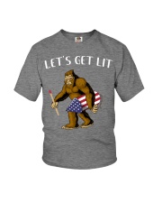 Bigfoot Let's get lit Youth T-Shirt tile