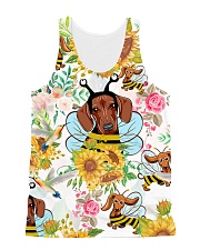 Love Dachshund All-Over Unisex Tank tile