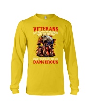 Veteran doesn't mean we are less dangerous Long Sleeve Tee tile