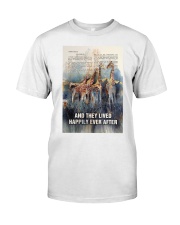 Giraffe Lived Happily Ever After Classic T-Shirt tile