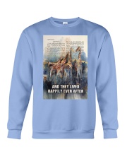 Giraffe Lived Happily Ever After Crewneck Sweatshirt tile