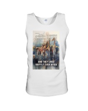 Giraffe Lived Happily Ever After Unisex Tank tile