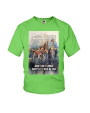 Giraffe Lived Happily Ever After Youth T-Shirt tile