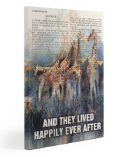 Giraffe Lived Happily Ever After Gallery Wrapped Canvas Prints tile