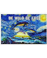 Dolphin Be Wild 36x24 Poster front