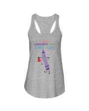 Kindergarten Crayon Purple Ladies Flowy Tank tile