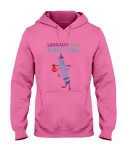 Kindergarten Crayon Purple Hooded Sweatshirt tile