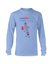 Kindergarten Crayon Purple Long Sleeve Tee tile