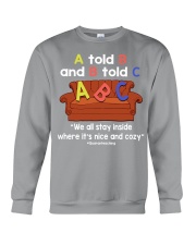Teacher A told B and B told C Crewneck Sweatshirt tile