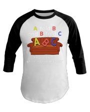 Teacher A told B and B told C Baseball Tee tile
