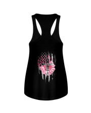 Breast Cancer Faith Daisy American Flag Ladies Flowy Tank tile