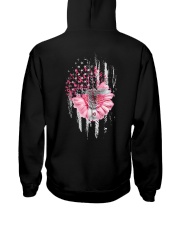 Breast Cancer Faith Daisy American Flag Hooded Sweatshirt tile