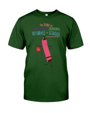 Preschool Crayon Red Classic T-Shirt tile