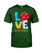 Teacher Love has no distance Classic T-Shirt tile