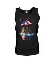 Labradors Independence Day Unisex Tank tile
