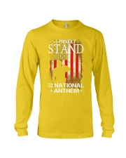 I proudly stand Long Sleeve Tee tile