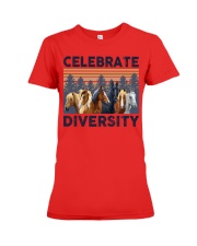 Horse Celebrate Diversity Premium Fit Ladies Tee tile