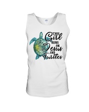 Turtle and Jesus Unisex Tank tile