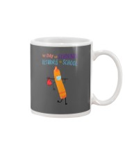 Students Crayon Mask Orange Mug tile
